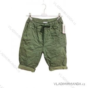 Kalhoty letní dlouhé dámská (S/M ONE SIZE) ITALSKÁ MÓDA IMPDY222XFH0375