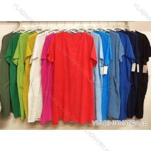 Kalhoty letní dlouhé dámská (S/M ONE SIZE) ITALSKÁ MÓDA IMPDY222XFH0375