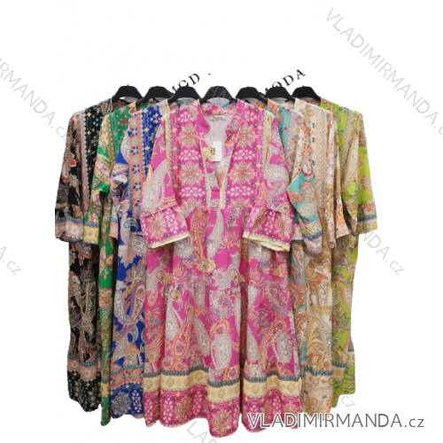 Women's Summer Short Sleeve Dress (S/M ONE SIZE) ITALIAN FASHION IMPLI223740