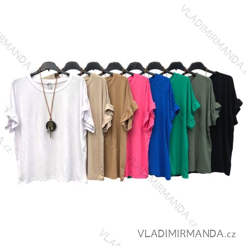 Women's Short Sleeve Pendant Tunic (S/M ONE SIZE) ITALIAN FASHION IMPLM2217885T2