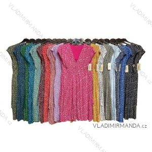 Kalhoty letní dlouhé dámská (S/M ONE SIZE) ITALSKÁ MÓDA IMPDY222XFH0375