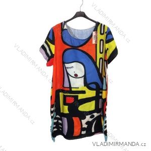 Kalhoty letní dlouhé dámská (S/M ONE SIZE) ITALSKÁ MÓDA IMPDY222XFH0375