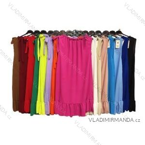 Kalhoty letní dlouhé dámská (S/M ONE SIZE) ITALSKÁ MÓDA IMPDY222XFH0375