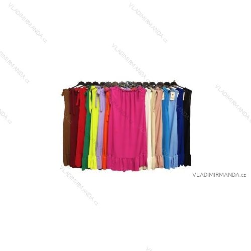 Kalhoty letní dlouhé dámská (S/M ONE SIZE) ITALSKÁ MÓDA IMPDY222XFH0375