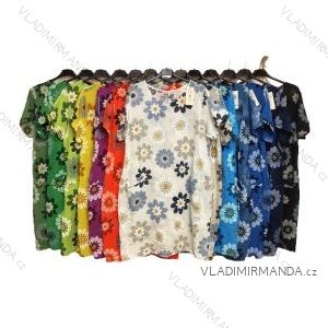 Kalhoty letní dlouhé dámská (S/M ONE SIZE) ITALSKÁ MÓDA IMPDY222XFH0375