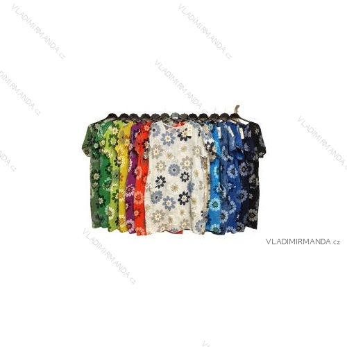 Kalhoty letní dlouhé dámská (S/M ONE SIZE) ITALSKÁ MÓDA IMPDY222XFH0375