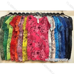 Kalhoty letní dlouhé dámská (S/M ONE SIZE) ITALSKÁ MÓDA IMPDY222XFH0375