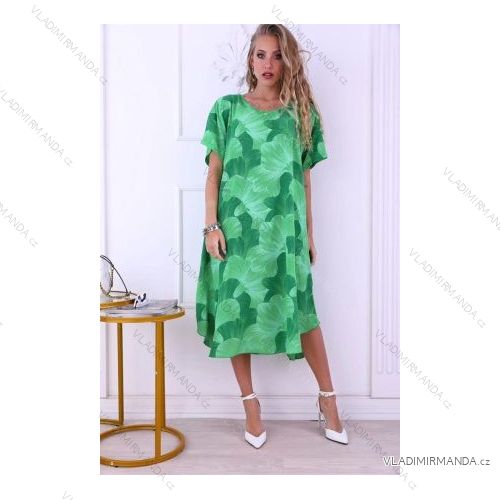 Kalhoty letní dlouhé dámská (S/M ONE SIZE) ITALSKÁ MÓDA IMPDY222XFH0375