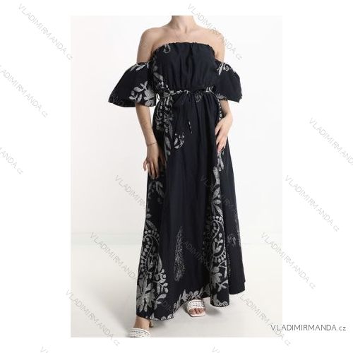 Šaty letní na ramínka dámské (S/M ONE SIZE) ITALSKÁ MÓDA IMPBB22B21841