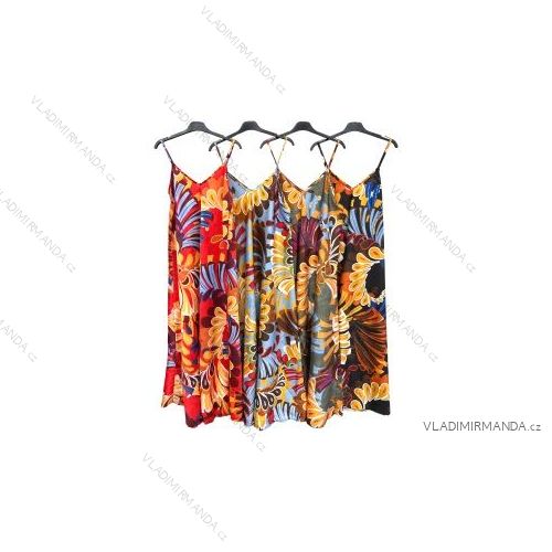 Šaty letní na ramínka dámské (S/M ONE SIZE) ITALSKÁ MÓDA IMPBB22B21841