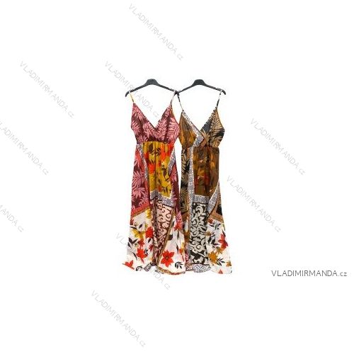 Šaty letní na ramínka dámské (S/M ONE SIZE) ITALSKÁ MÓDA IMPBB22B21841