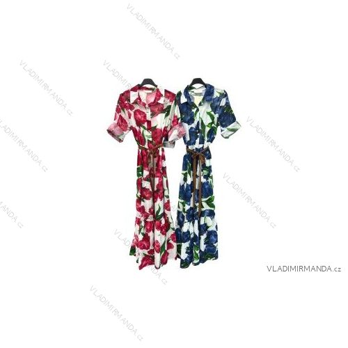 Šaty letní na ramínka dámské (S/M ONE SIZE) ITALSKÁ MÓDA IMPBB22B21841