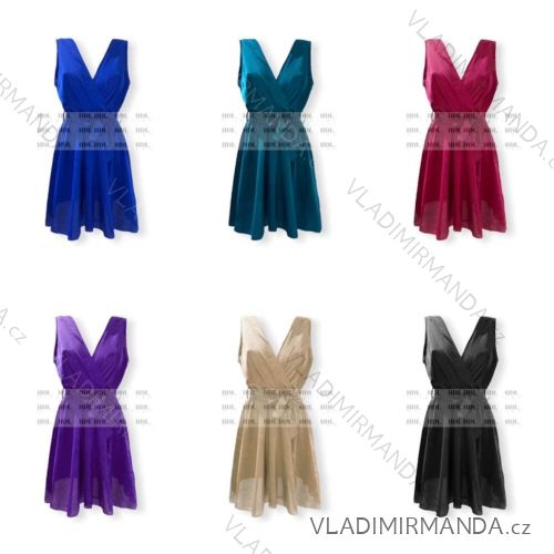 Women's Summer Elegant Sleeveless Dress (S/M ONE SIZE) ITALIAN FASHION IMPHD228094