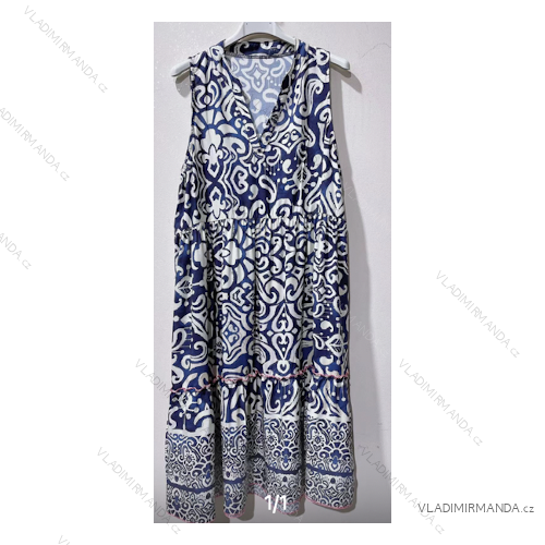 Šaty letní na ramínka dámské (S/M ONE SIZE) ITALSKÁ MÓDA IMPBB22B21841