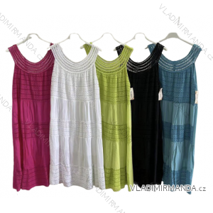 Women's Sleeveless Summer Dress (S / M ONE SIZE) ITALIAN FASHION IMWK222606