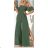 Women's Long Summer Carmen Jumpsuit (S/M ONE SIZE) ITALIAN FASHION IMWB22076