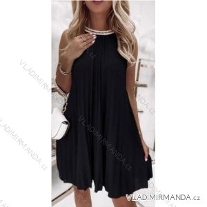 Women's Sleeveless Summer Chiffon Dress (S/M ONE SIZE) ITALIAN FASHION IMWB22091
