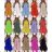 Women's Sleeveless Summer Chiffon Dress (S/M ONE SIZE) ITALIAN FASHION IMWB22091