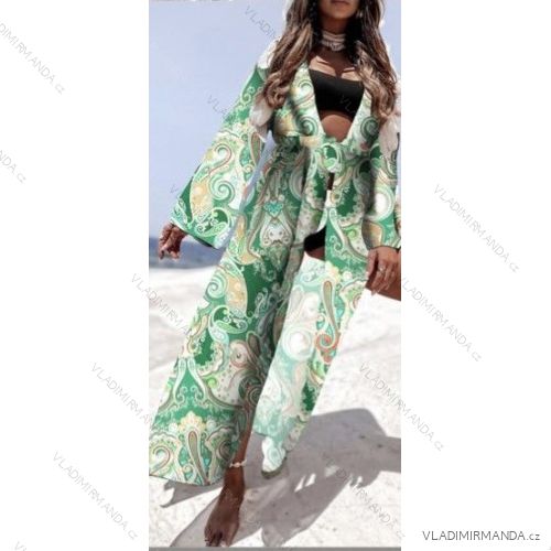 Women's Dress/Robe Summer Over Swimwear Long Sleeve (S/M ONE SIZE) ITALIAN FASHION IMWB22094
