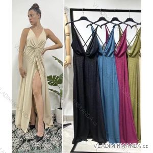 Women's Long Elegant Strapless Dress (S/M ONE SIZE) ITALIAN FASHION IMPDY22LS17875