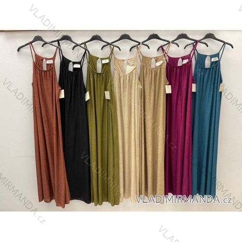 Women's Long Elegant Strapless Dress (S/M ONE SIZE) ITALIAN FASHION IMPDY22LS17875