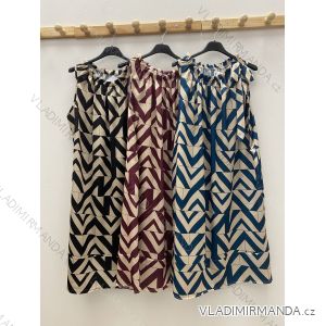 Women's Sleeveless Summer Dress (S/M ONE SIZE) ITALIAN FASHION IMPDY22XBSL22056