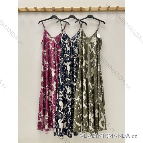 Women's long strapless summer dress (S/M ONE SIZE) ITALIAN FASHION IMPDY22XBSL3563/10210