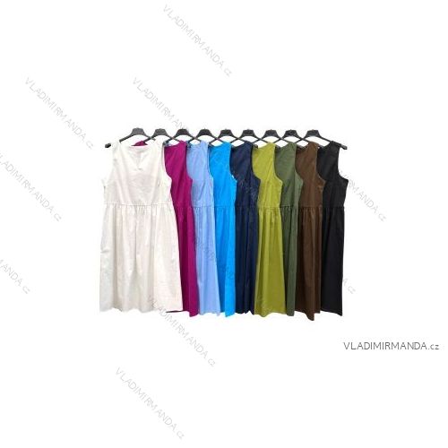 Šaty letní na ramínka dámské (S/M ONE SIZE) ITALSKÁ MÓDA IMPBB22B21841