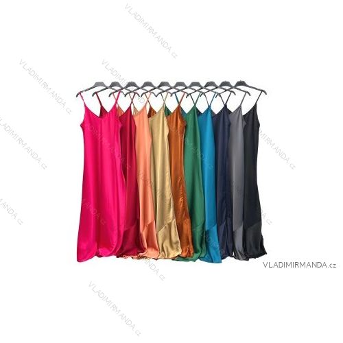 Šaty letní na ramínka dámské (S/M ONE SIZE) ITALSKÁ MÓDA IMPBB22B21841