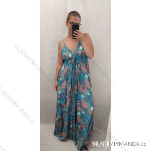 Šaty letní na ramínka dámské (S/M ONE SIZE) ITALSKÁ MÓDA IMPBB22B21841