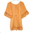 Dress with CARMEN -sleeve ladies pocket (uni sl) ITALIAN Fashion IMWL22CARMEN Orange M / L