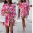 Summer short sleeve summer dress (S / M ONE SIZE) ITALIAN FASHION IMWY21019