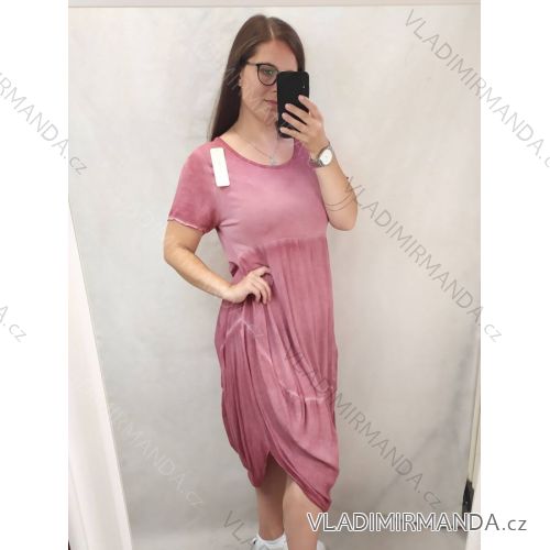 Summer Women's Dresses Oversized (uni xl-3xl) ITALIAN Fashion IM7171053