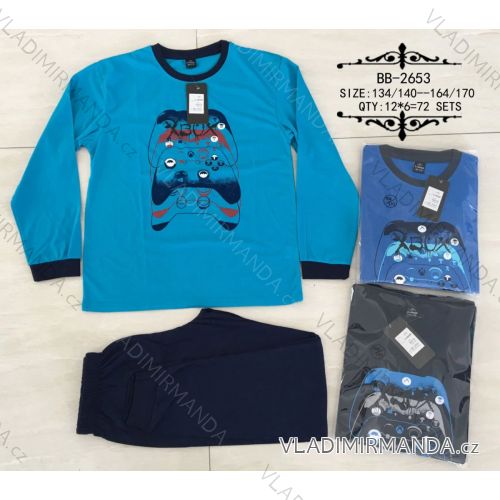 Boys' long pajamas (134-170) N-FEEL BB-2653