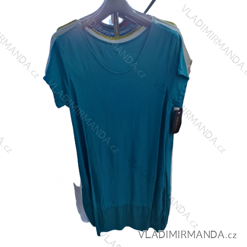 Women's Summer Cotton Short Sleeve Dress (S/M ONE SIZE) ITALIAN FASHION IM722253