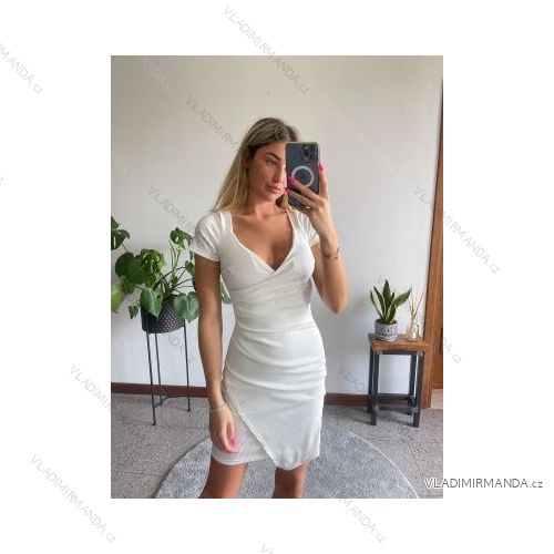 Šaty letní na ramínka dámské (S/M ONE SIZE) ITALSKÁ MÓDA IMPBB22B21841