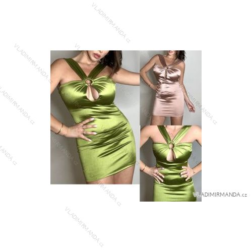 Šaty letní na ramínka dámské (S/M ONE SIZE) ITALSKÁ MÓDA IMPBB22B21841