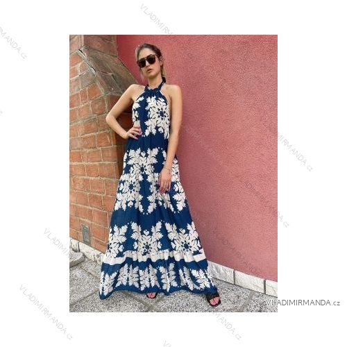Šaty letní na ramínka dámské (S/M ONE SIZE) ITALSKÁ MÓDA IMPBB22B21841