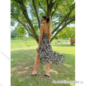 Šaty letní na ramínka dámské (S/M ONE SIZE) ITALSKÁ MÓDA IMPBB22B21841