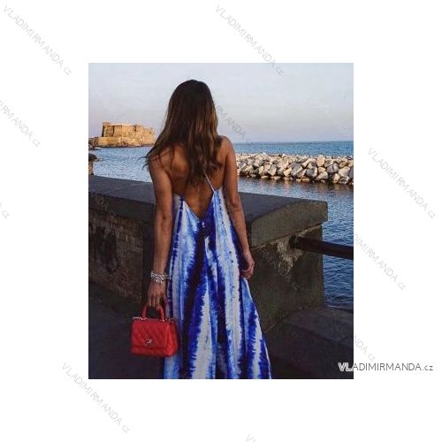 Šaty letní na ramínka dámské (S/M ONE SIZE) ITALSKÁ MÓDA IMPBB22B21841