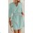 Women's Oversize Elegant Belted Short Sleeve Summer Dress (S/M/L/XL ONE SIZE) ITALIAN FASHION IMWB22191