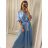 Elegant Long Sleeve Dress Women (S / M.ONE SIZE) ITALIAN FASHION IMM211302