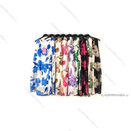 Šaty letní na ramínka dámské (S/M ONE SIZE) ITALSKÁ MÓDA IMPBB22B21841