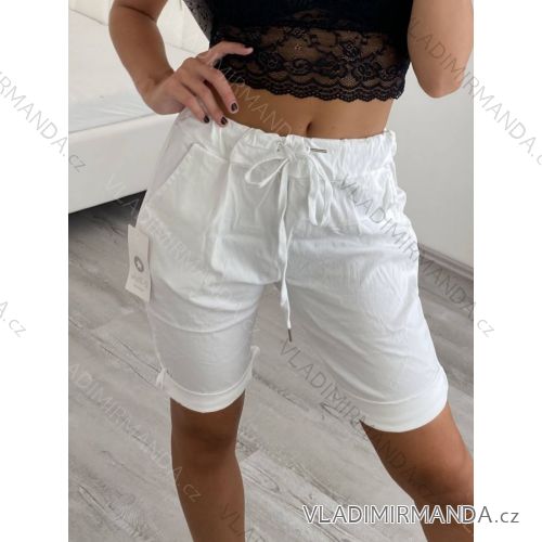 Kraťasy šortky strečové dámské (S/M/L ONE SIZE) ITALSKÁ MÓDA IMN22023