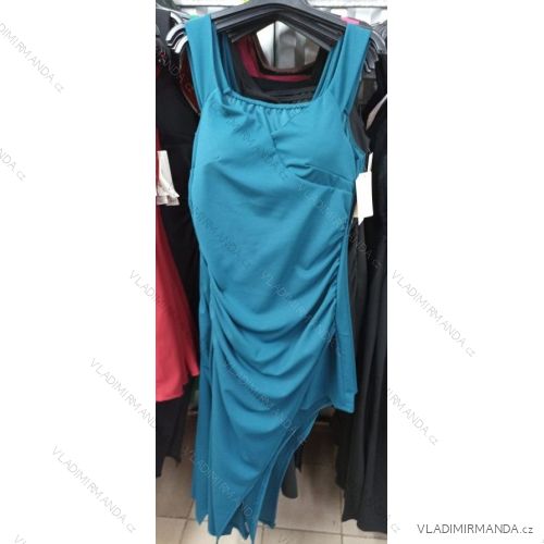 Šaty elegantní společenské bez rukávu dámské (S/M ONE SIZE) ITALSKá MóDA IM322261