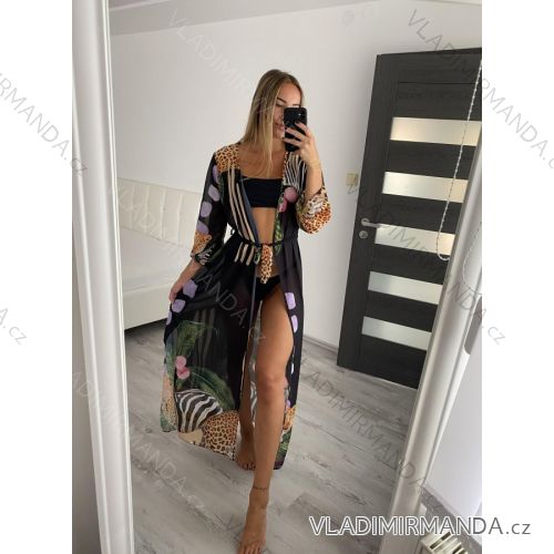 Župan letní přes plavky dámský (S/M ONE SIZE) ITALSKÁ MÓDA IMWG222079