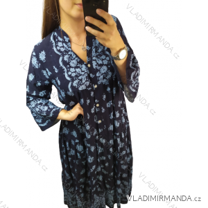 Shirt long sleeve dress women (S-L) ITALIAN FASHION IMF22BLUE