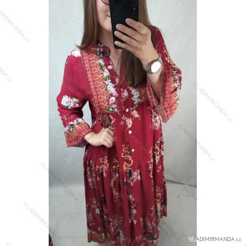 Shirt long sleeve dress women (S-L) ITALIAN FASHION IMF22BLUE