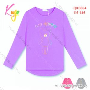 Long Sleeve T-Shirt with Kids Girls (116-146) KUGO M2010