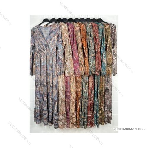Šaty letní na ramínka dámské (S/M ONE SIZE) ITALSKÁ MÓDA IMPBB22B21841